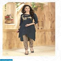 Rani Trendz Lime lite Wholesale Ready made Top n plazzo